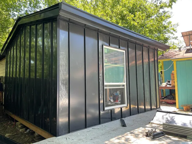 Black standing seam metal wall panels for Roof Inspection in Lancaster